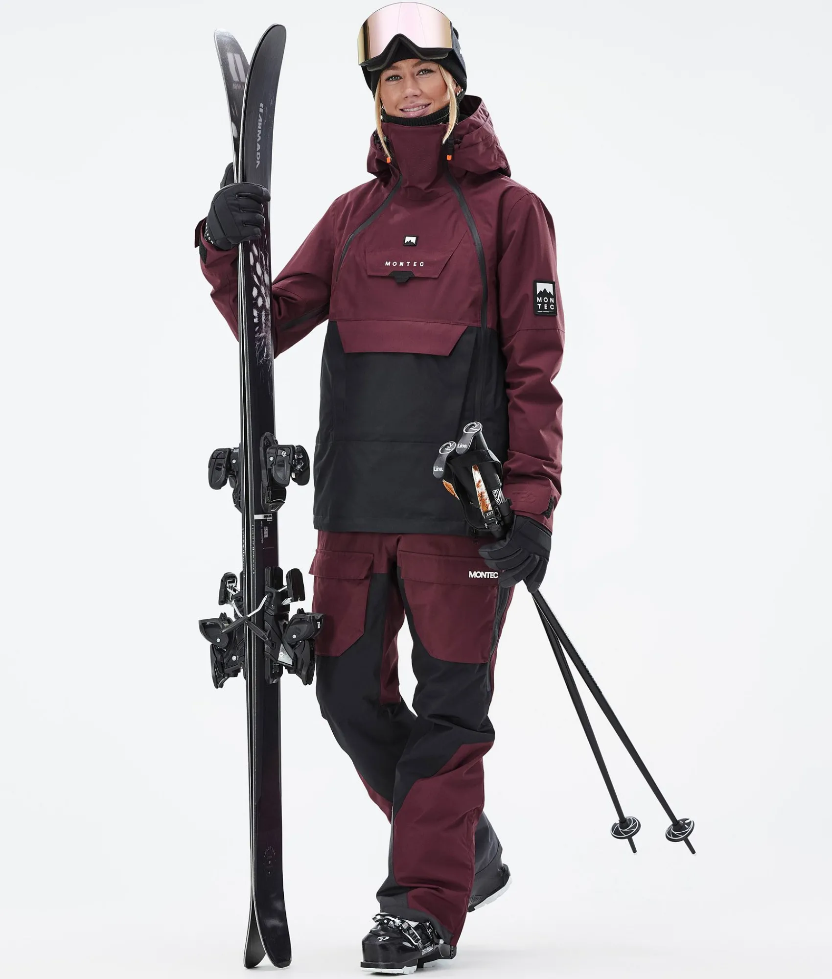MONTEC Doom W Burgundy/Black Clearance